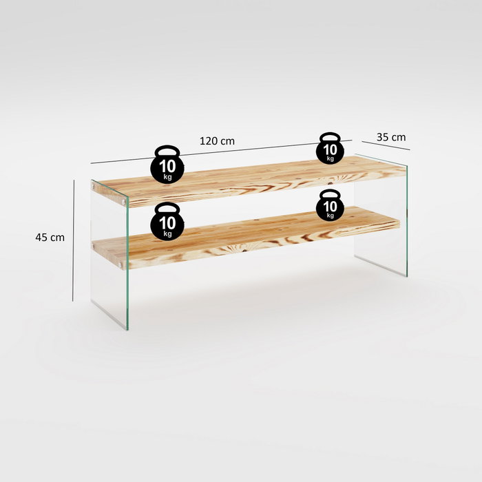 Hanah Home Niagara 1004 Soporte de TV Roble